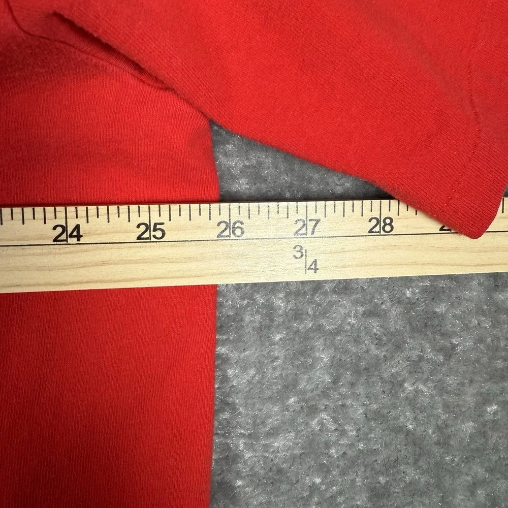 Vintage Reebok‎ T-Shirt Men's XL Red Short Sleeve Crew Neck Pocket Single Stitch